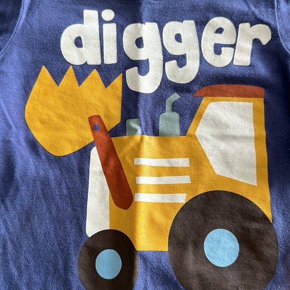 Baby Boden Digger Long-sleeve tee, size 3-6 months, blue - Picture 2 of 5